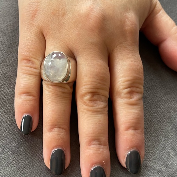 Jewelry - Oval Moonstone Silver Ring